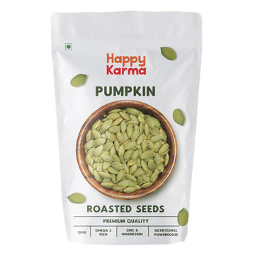 Buy Roasted Pumpkin Seeds 100g - For Healthy Heart - Happy Karma